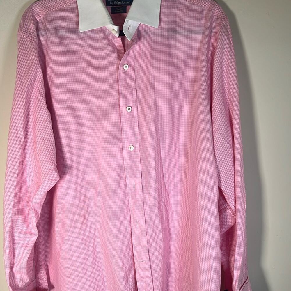 Ralph Lauren Performance Button UpShirt Size 16/ 1/2  34 in a Pink Check